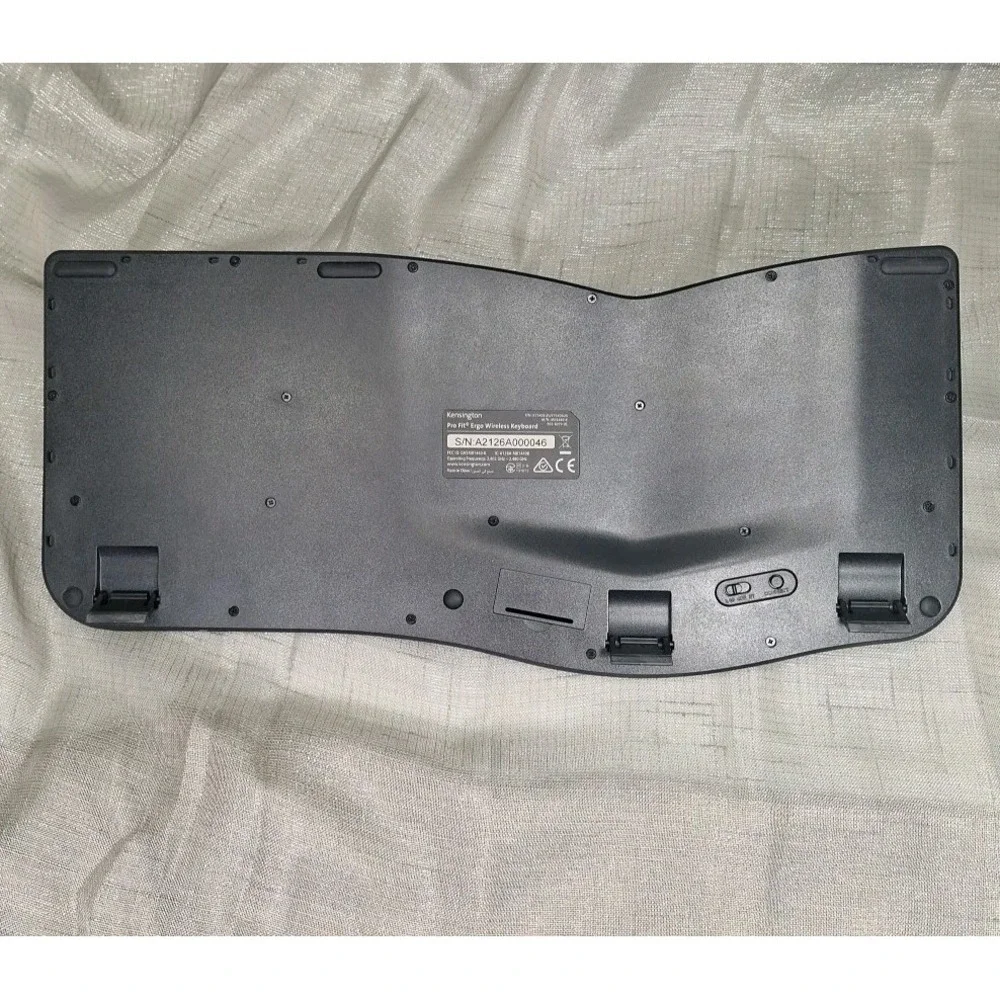 Kensington Pro Fit Ergo Wireless Keyboard Tested Dongle Included Wrist Rest